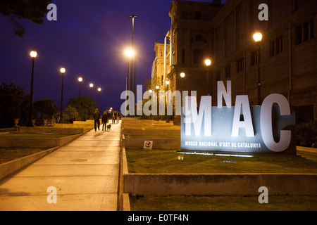 Musée national d'art de Catalogne (MNAC) Barcelone Banque D'Images