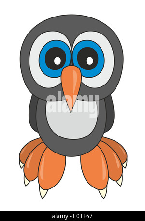 Owlet cartoon style Banque D'Images