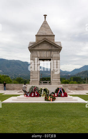 Cassino, Italie. 19 mai 2014. 70e anniversaire de la fin de la bataille de Cassino , Cimetière de guerre du Commonwealth, Cassino, Italie. 19/05/14 Crédit : Stephen Bisgrove/Alamy Live News Banque D'Images