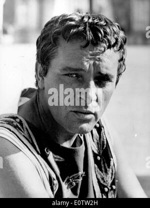 Portrait de l'acteur Richard Burton dans le caractère Banque D'Images