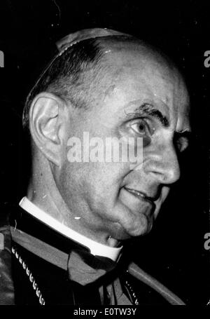 Gros plan du Pape Paul VI Banque D'Images