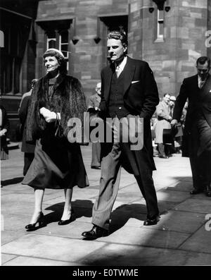 Le révérend Billy Graham avec son épouse Ruth Banque D'Images
