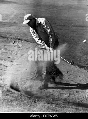 Le révérend Billy Graham joue au golf Banque D'Images