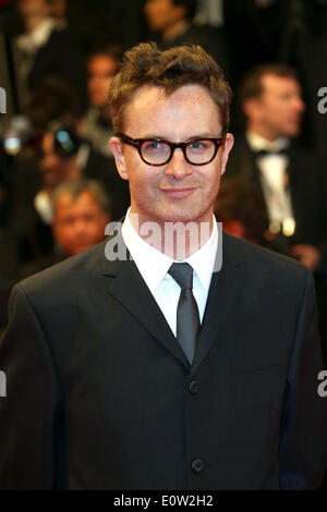 Réalisateur Nicolas Winding Refn assiste à la première de "carte aux étoiles' au cours de la 67e Festival International du Film de Cannes au Palais des Festivals de Cannes, France, le 19 mai 2014. Photo : Hubert Boesl /afp -AUCUN SERVICE DE FIL- Banque D'Images