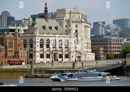 Bâtiment de Blackfriars Blackfriars Bridge, Victoria Embankment, Tamise, Londres, Angleterre, Royaume-Uni Banque D'Images