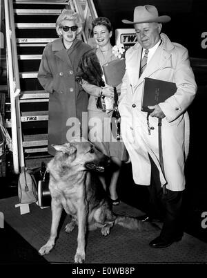 Rosemary Clooney dans ses dernières années avec sa famille Banque D'Images