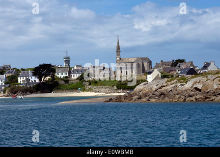 Ile de Batz côte de Bretagne Banque D'Images