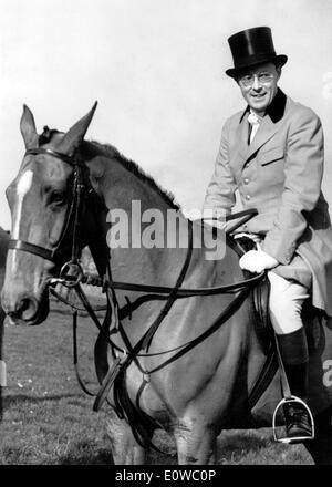 Le Prince Bernhard l'équitation Banque D'Images