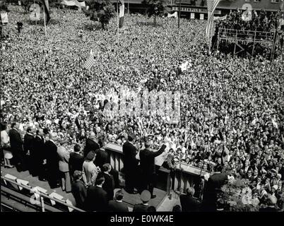 Juin 06, 1963 - Visite du Président John F. Kennedy à la République fédérale d'Allemagne 23 au 26 juin 1963 . Company : M. Dean R Banque D'Images