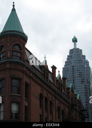 L'architecture de Toronto. L'immeuble Gooderham. Banque D'Images