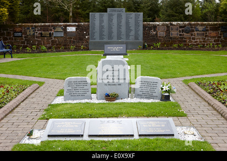 La catastrophe aérienne de Lockerbie dryfesdale memorial cemetery Ecosse UK Banque D'Images