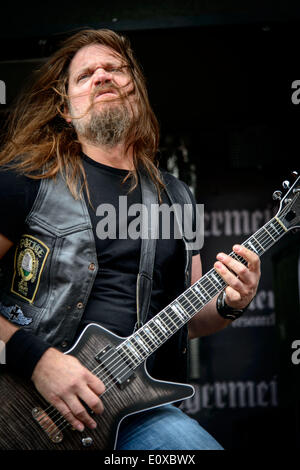 16 mai 2014 - Un supergroupe de heavy metal 'Kill Devil Hill' sur la scène du festival Rock sur la plage à Columbus, Ohio. Les membres de la bande : REX BROWN, JOHNNY KELLY, MARK ZAVON, DEWEY BRAGG (crédit Image : ©/ZUMAPRESS.com) Vidyashev Igor Banque D'Images