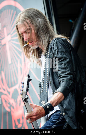 16 mai 2014 - Un supergroupe de heavy metal 'Kill Devil Hill' sur la scène du festival Rock sur la plage à Columbus, Ohio. Les membres de la bande : REX BROWN, JOHNNY KELLY, MARK ZAVON, DEWEY BRAGG (crédit Image : ©/ZUMAPRESS.com) Vidyashev Igor Banque D'Images