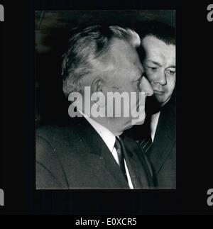 Juin 06, 1966 - Antonin Novotny : Président de la Tchécoslovaquie à la 13e Congrès du Parti communiste de la Tchécoslovaquie à Prague. Banque D'Images