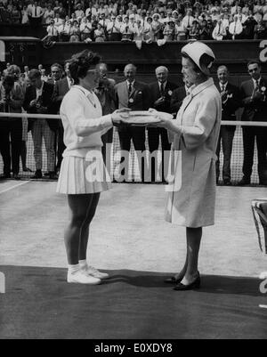 La princesse Marina awards joueur de tennis Billie Jean King Banque D'Images