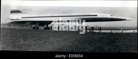 Mai 05, 1967 - la pleine échelle Modèle de Concorde au Bourget. Photo montre : un modèle à l'échelle de l'Anglo French - avion Concorde en photo au salon de l'air et de l'espace montrent au Bourget. Banque D'Images