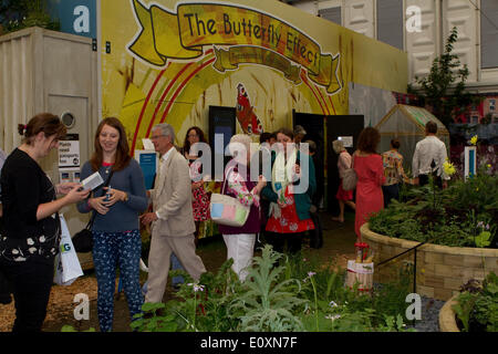 Chelsea,UK,20 mai 2014,l'effet papillon à la RHS Chelsea Flower Show 201 Crédit : Keith Larby/Alamy Live News Banque D'Images