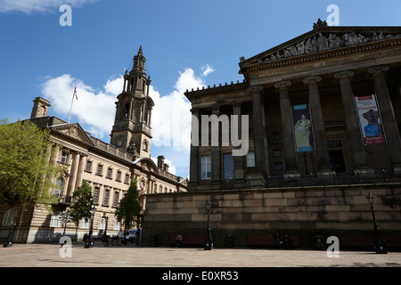 Les sessions house courthouse et musée et galerie d'Art Harris Preston England UK Banque D'Images