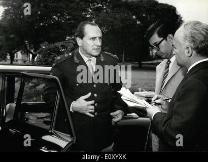 10 févr. 02, 1968 - Buenos Aires, Argentine, 22 février : voici une photo (NEG) sur le général argentin, Adolfo Candido Lopez, Banque D'Images