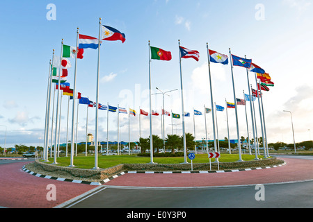 Drapeaux du monde Banque D'Images