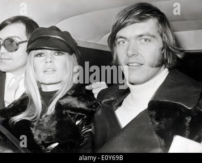 Brigitte Bardot avec Patrick Gilles Banque D'Images