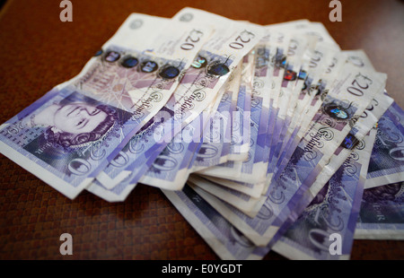 5000 ensemble de 20 livres livre de notes. Banque D'Images