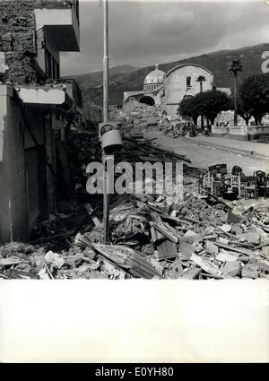 31 mai 1970 - Séisme au Pérou, la destruction à Huaraz. Banque D'Images