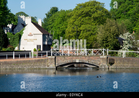 Royaume-uni, Angleterre, Londres, étangs Carshalton Banque D'Images