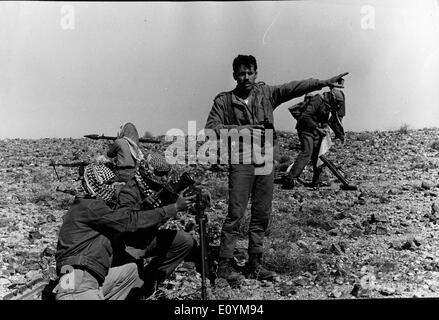 Les commandants arabes dans la formation Banque D'Images