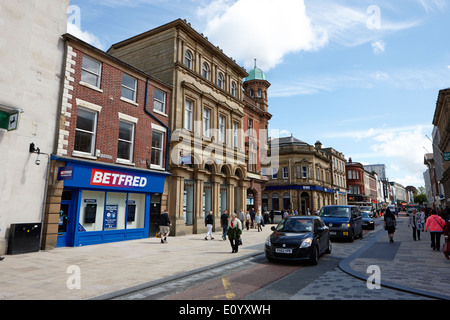 Fishergate principale rue commerçante salon Preston Lancashire UK Banque D'Images