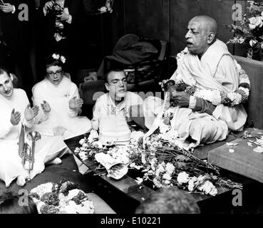 A. C. BHAKTIVEDANTA SWAMI Prabhupada, fondateur de l'Hare Krishna Banque D'Images