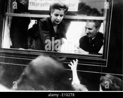 La Première Dame d'Argentine (1946- 1952) Maria Eva Duarte de Peron (7 mai 1919 - 26 juillet 1952) aka aka EVITA EVA PERON Banque D'Images