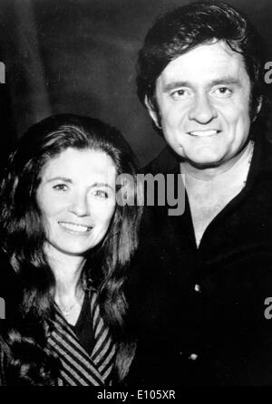 Portrait de Johnny Cash et June Carter Cash Banque D'Images