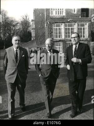 02 février 1970 - Cabinet fantôme tenir Conférence Week-end : Le parti conservateur a l'intention de faire du maintien de l'ordre Banque D'Images