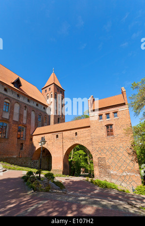 Marienwerder (vers château XIV s.), la forteresse médiévale de l'Ordre Teutonique Ordensburg. La ville de Kwidzyn, Pologne Banque D'Images