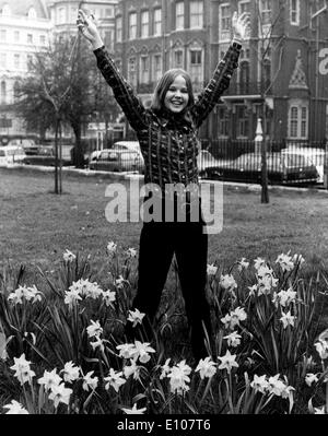 Portrait de Linda Blair dans les jardins de Kensington Banque D'Images