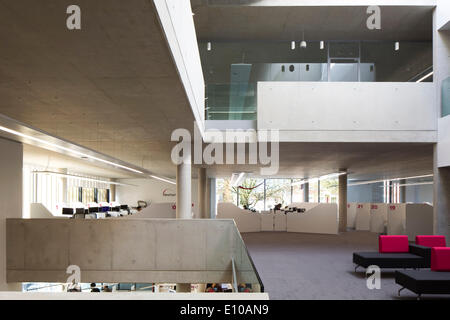 East Ham Library et centre de service clientèle, Londres, Royaume-Uni. Architecte : Rick Mather architectes, 2014. Vue de l'intérieur Banque D'Images