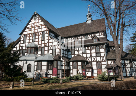 Voir l'église classée à l'UNESCO de la paix dans la ville de Swidnica en Basse-silésie du sud-ouest de la Pologne. Banque D'Images