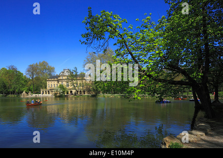 Seeschloss Monrepos am Eglosheimer Voir à Ludwigsburg, Bade-Wurtemberg Banque D'Images