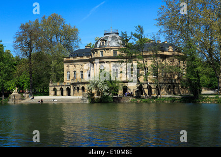 Seeschloss Monrepos am Eglosheimer Voir à Ludwigsburg, Bade-Wurtemberg Banque D'Images