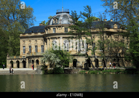 Seeschloss Monrepos am Eglosheimer Voir à Ludwigsburg, Bade-Wurtemberg Banque D'Images