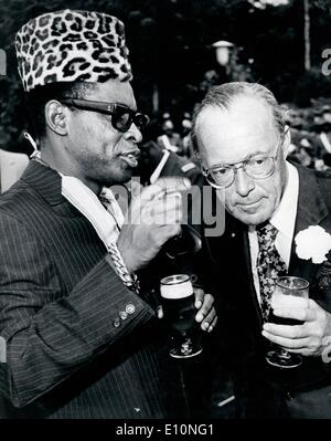 Bernard Prince avec le Président Mobutu Sese Seko Banque D'Images