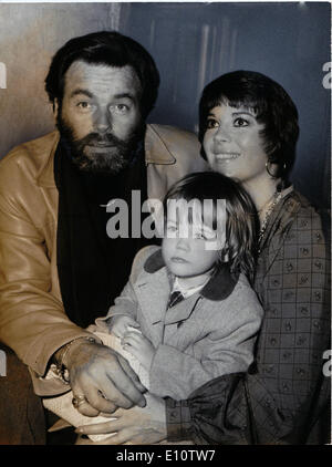 L'actrice Natalie Wood et Robert Wagner et sa fille Banque D'Images