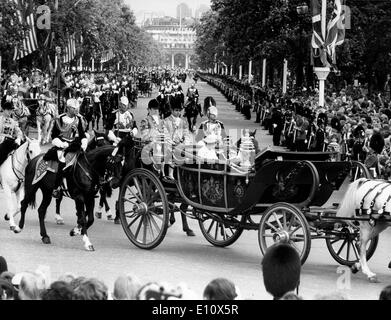 Yang di-Pertuan Agong visites Elizabeth II Banque D'Images