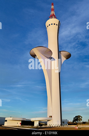 Brésil, Brasilia : Tour de télévision numérique par Oscar Niemeyer Banque D'Images