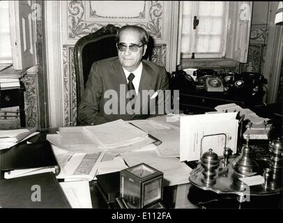 10 févr. 02, 1975 - Le Général Francisco da Costa Gomes, Président de la République du Portugal. Banque D'Images