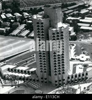 Juillet 07, 1975 - Jérusalem Hilton. Nouvel Hotel ouvert Juillet, 1975. Banque D'Images