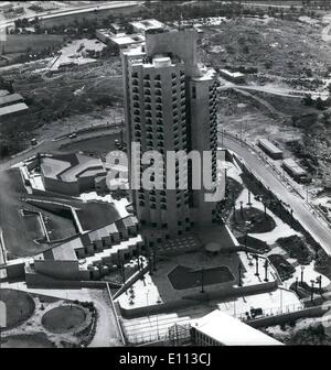 Juillet 07, 1975 - Jérusalem Hilton. Nouvel Hotel ouvert Juillet 1975 Banque D'Images