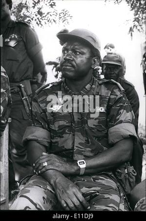 Mai 05, 1977 - Général Singa, commandant des opérations dans la guerre pris la province de Shaba, Zaïre. Banque D'Images