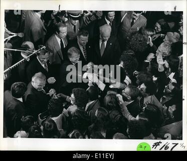 10 octobre 1977 - Le Président Carter greeting Am. Mission auprès de l'ONU. Banque D'Images